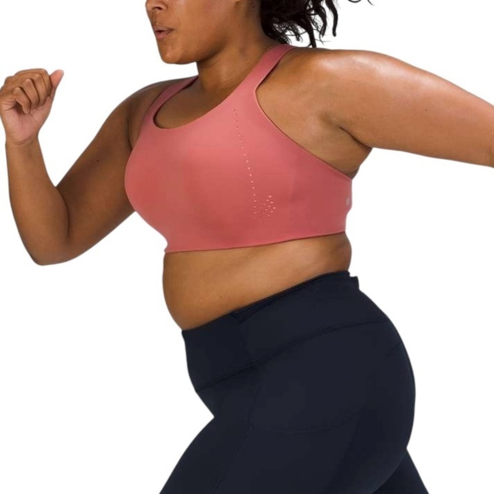 Lululemon AirSupport Bra *High Support Sports Bra Pink Ultralu Sz 36DDD NWOT
